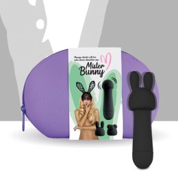 FeelzToys - Mister Bunny Massage Vibrator with 2 Caps Black Feelz Toys