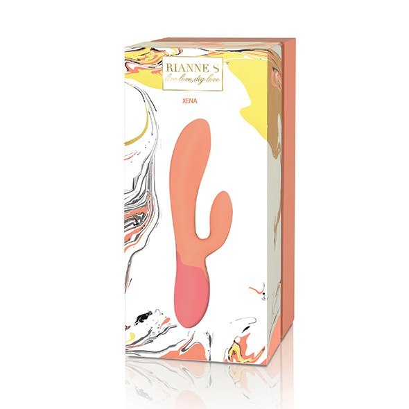 RS - Essentials - Xena Rabbit Vibrator Peach & Coral Rianne S