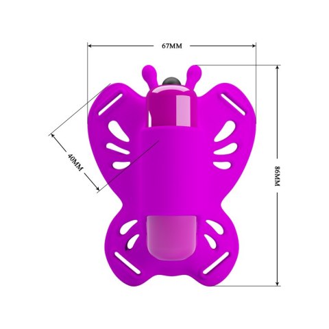 Motylek Stymulator Łechtaczki - Clitoral Massager SLOANE Pretty Love