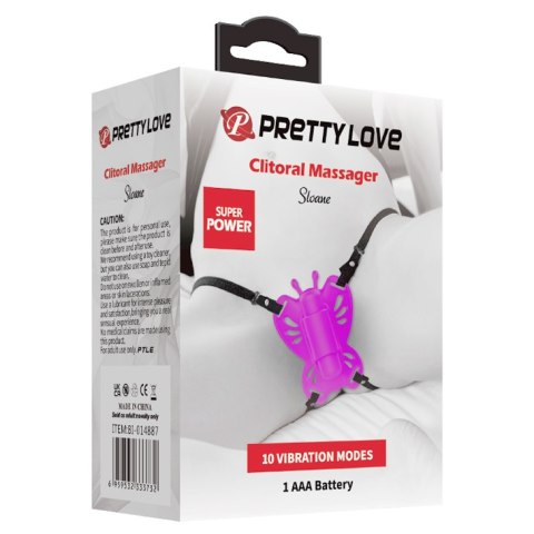 Motylek Stymulator Łechtaczki - Clitoral Massager SLOANE Pretty Love