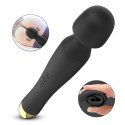 Stymulator-Silicone Massager Black USB 6 Vibration B - Series Fox