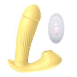 Stymulator-Silicone Panty Vibrator USB, 7 vibrations, Heating function, 7 Frequency Of Sucking Boss Series