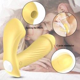 Stymulator-Silicone Panty Vibrator USB, 7 vibrations, Heating function, 7 Frequency Of Sucking Boss Series