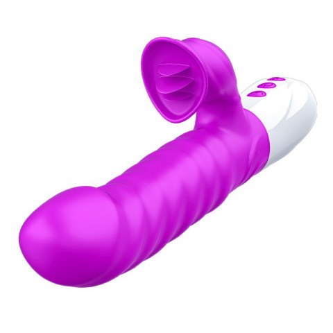 Wibrator-Silicon, Vibrator 7 Function and Heating Mode, PURPLE B - Series Fox