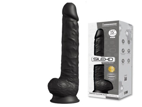 Dildo-SD.Model 1 (15"") DD03 Black Silexd