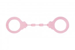 Kajdanki-Silicone Handcuffs Party Hard Suppression Pink Lola Games