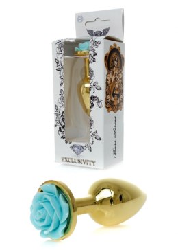 Plug-Jewellery Gold PLUG ROSE- Light Blue B - Series HeavyFun