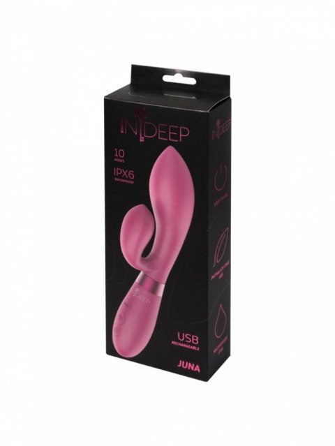 Wibrator-Rechargeable Vibrator Indeep Juna Magenta Indeep