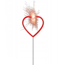 New Year Sparklers Heart Star - 30cm - Red Kinky Pleasure