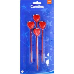 Red Candles With Heart Kinky Pleasure