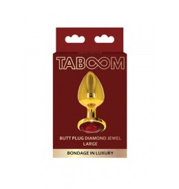 Taboom Butt Plug With Diamond Jewel Gold L