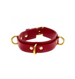 Taboom D-Ring Collar Deluxe Red