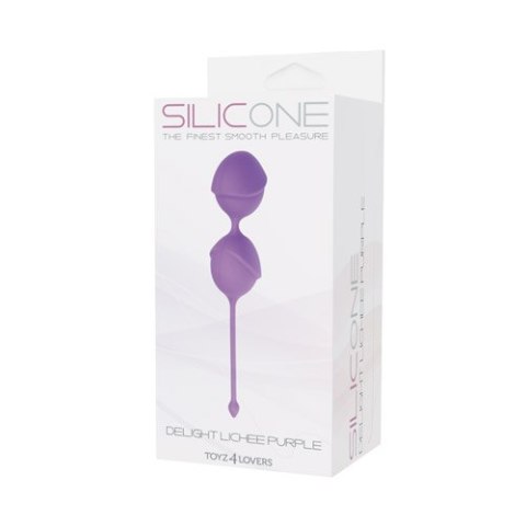 Kulki-PALLINE DELIGHT PUSSY LICHEE SILICONE PURPLE Toyz4lovers