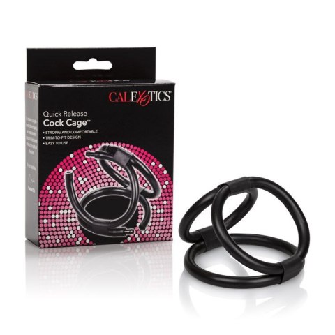 Quick Release Cock Cage Black Calexotics