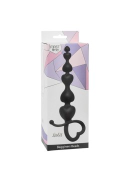 Plug/kulki-Anal Beads Begginers Beads Black Lola Toys