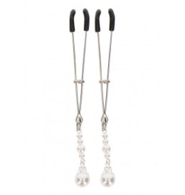 Taboom Tweezers With Pearls Silver