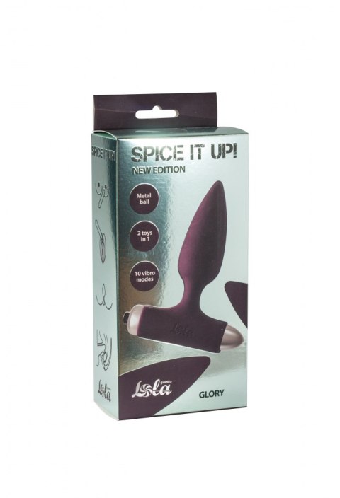 Vibrating Anal Plug Spice it up New Edition Glory Wine red Lola Toys