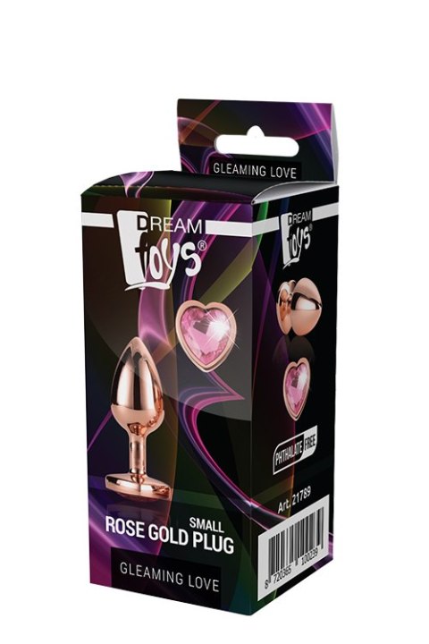 GLEAMING LOVE ROSE GOLD PLUG SMALL Dream Toys