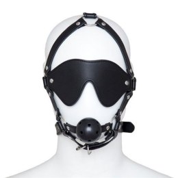 Imbracatura per viso con Maschera per occhi e morso Total Head Harness Restraint black Toyz4lovers