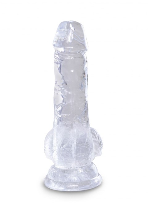 King Cock 5 Inch Cock w Balls Transparent Pipedream