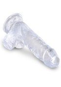 King Cock 5 Inch Cock w Balls Transparent Pipedream