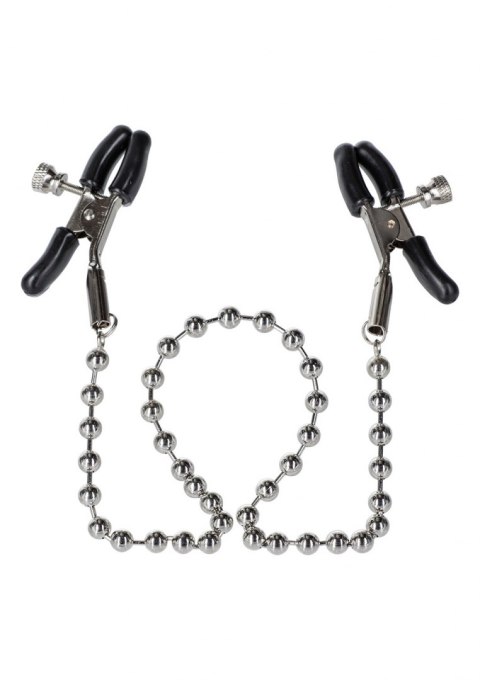 Silver Beaded Nipple Clamps Metal Calexotics