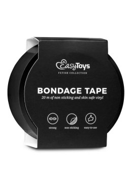Wiązania-Black Bondage Tape 20 m Easy Toys