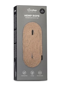 Wiązania-Hemp Bondage Rope 10M Easy Toys