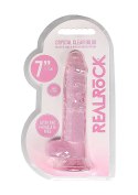 7"" / 18 cm Realistic Dildo With Balls - Pink RealRock