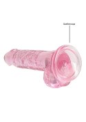 7"" / 18 cm Realistic Dildo With Balls - Pink RealRock