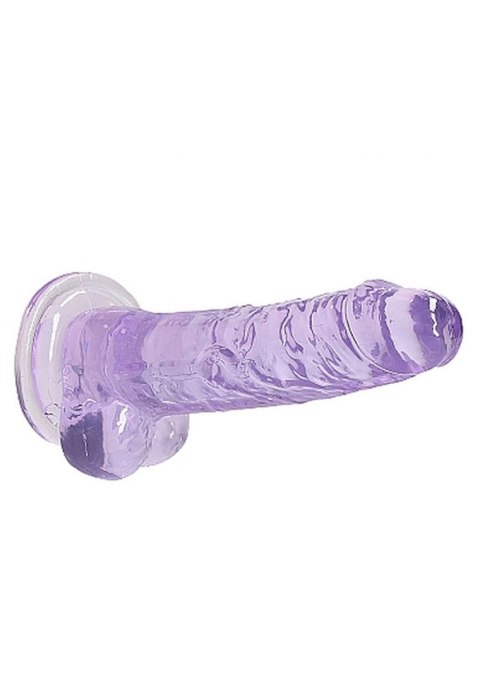 7"" / 18 cm Realistic Dildo With Balls - Purple RealRock