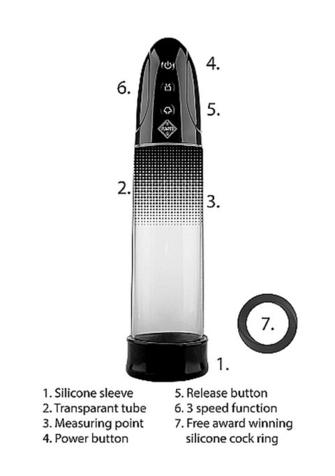 Automatic Rechargeable Luv Pump - Black SHOTS