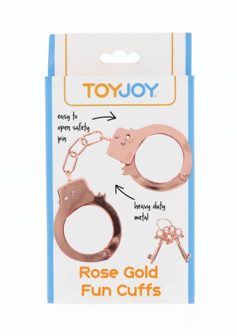 Metal Handcuffs Rose Gold ToyJoy