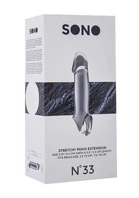 No.33 - Stretchy Penis Extension - Translucent Sono