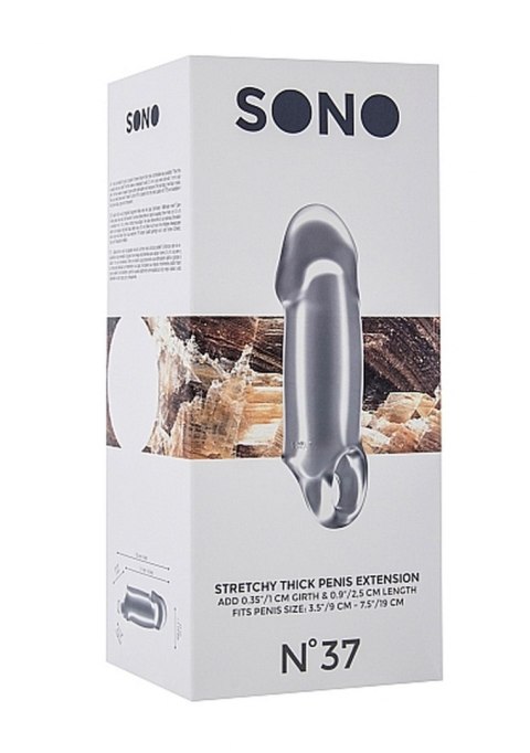 No.37 - Stretchy Thick Penis Extension - Translucent Sono