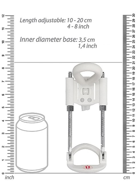 Penis Extender - White Pumped