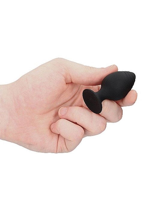 Rippled Butt Plug Set - Black Ouch!