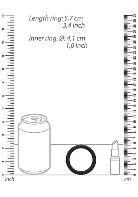 Round Cock Ring Set - Black ShotsToys