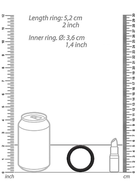 Round Cock Ring Set - Black ShotsToys