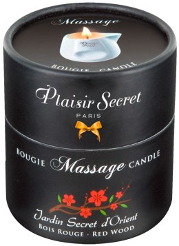 Massage Candle Red Wood 80 ml Plaisir Secret