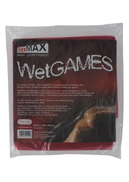 Winylowe prześcieradło ochronne - SexMAX WetGAMES Sex sheet, 180 x 220 cm, red JoyDivision