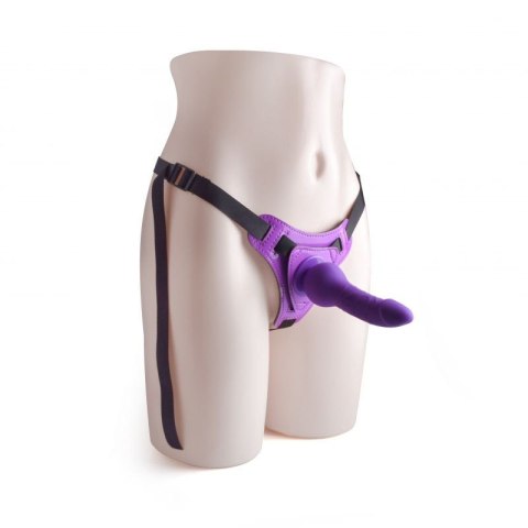 Cintura regolabile strap-on Purple con fallo realistico Toyz4lovers