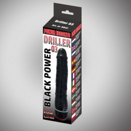 Driller 03 black 21,5 cm realistic vibrating Power Escorts