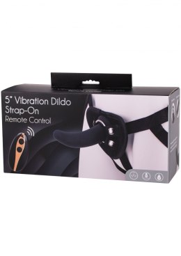 Vibration Dildo Strap-On 5inch Black Seven Creations