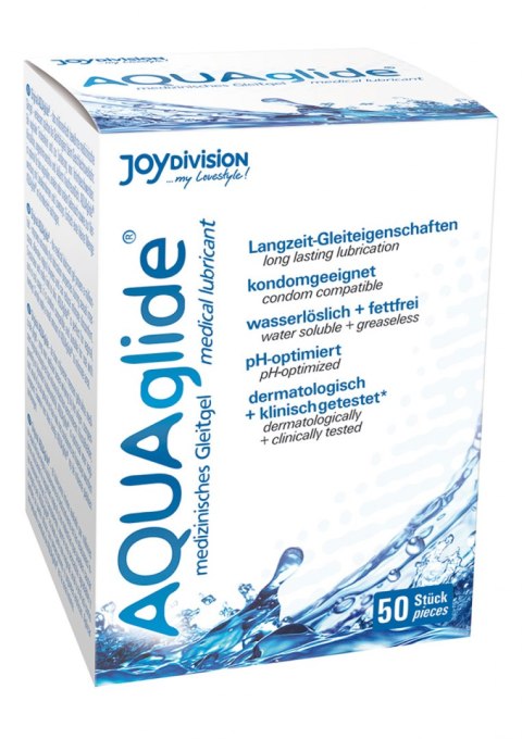 Uniwersalny lubrykant na bazie wody 50szt - AQUAglide, 50 Portions bag JoyDivision