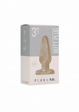 Butt Plug - Basic - 3 Inch - Glass Plug & Play