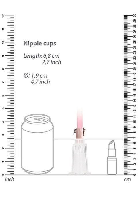 Clitoral & Nipple Pump Set Medium - Rose Gold Pumped