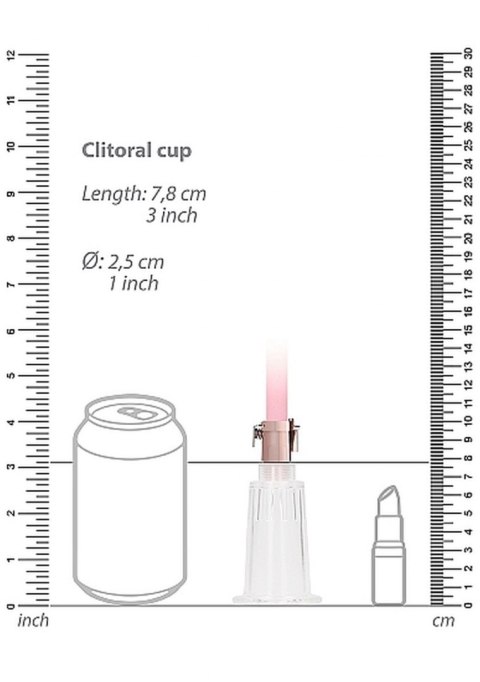 Clitoral & Nipple Pump Set Medium - Rose Gold Pumped