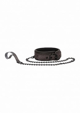 Ouch - Elegant Collar with Leash - Titanium Grey Ouch!