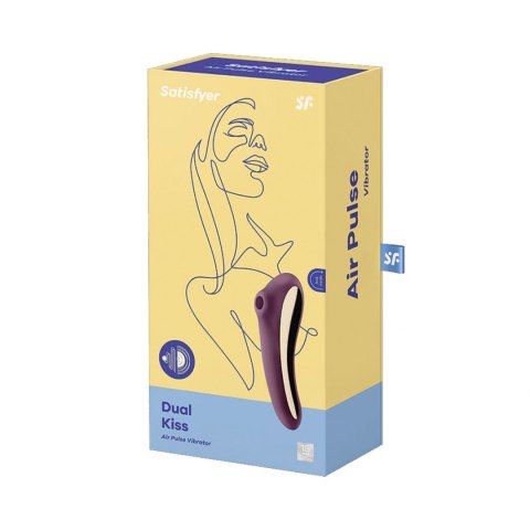 Stymulator-Dual Kiss (Wine Red) Satisfyer